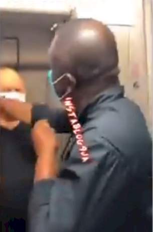 Turkish man thrown out of airplane for allegedly slapping a Nigerian (Video)