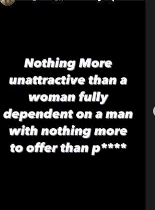 'Nothing is more unattractive than a woman who has nothing to offer' - Singer Dice Ailes