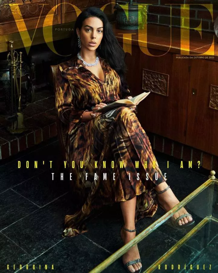 Georgina Rodriguez is the cover star for the latest edition of Vogue in Portugal