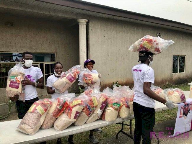 Burna Boy shares food items in River state to celebrate his Grammy win