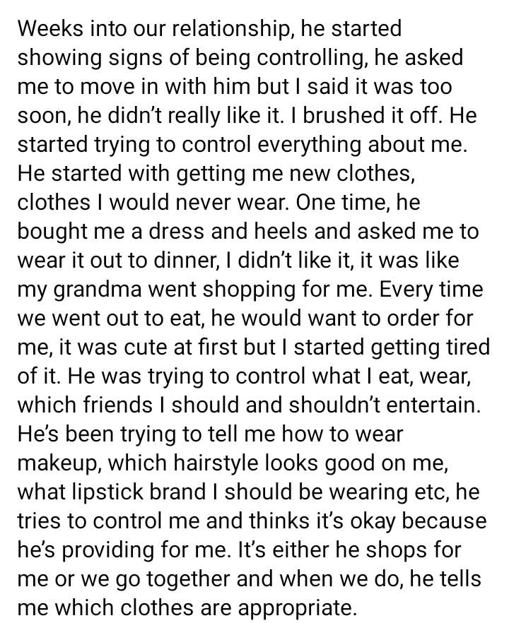 'I feel suffocated in this relationship' - Lady says as she seeks advice over boyfriend who she claims is a control freak