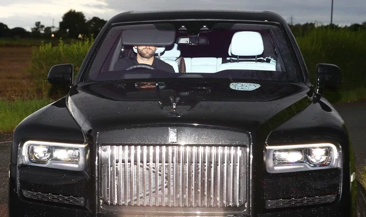 Luke Shaw turned up to training in his £250,000 Rolls Royce