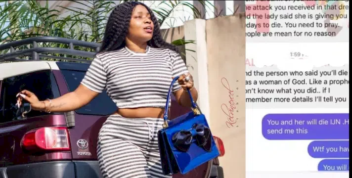 Halima Abubakar lashes out at netizen who made a disturbing revelation about her