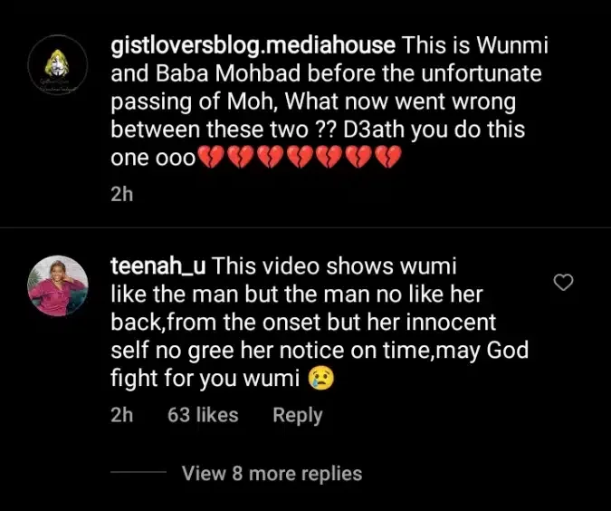 'What happened to them?' - Old video of Mohbad's dad and Wunmi bonding trigger reactions