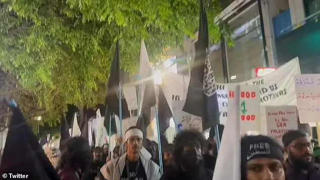 Furious Maldivians were seen marching through Malé, the capital city, just weeks after Israel began its retaliatory campaign against the enclave following Hamas' brutal attack