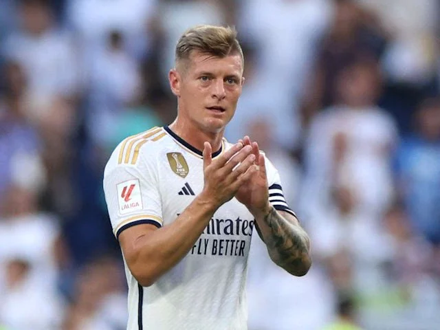 Real Madrid midfielder Toni Kroos on October 7, 2023