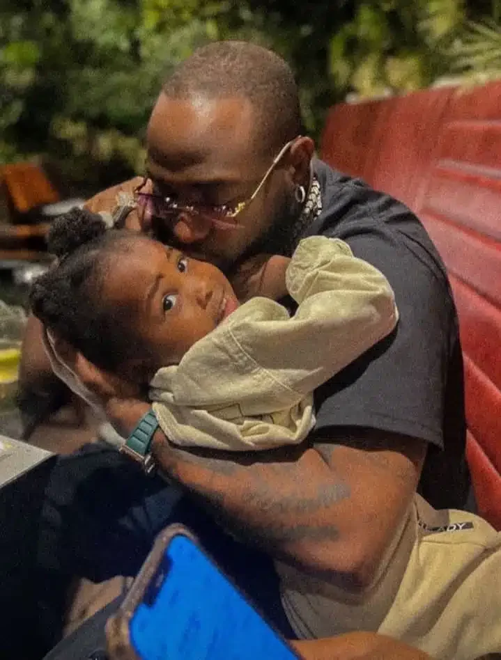 'Chioma na understanding wife' - Reactions as Davido spends time with London son, Dawson