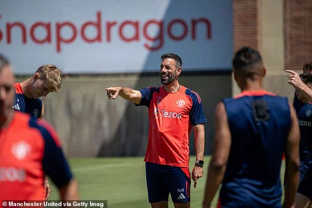 Ruud van Nistelrooy oversaw a session which focused on trying to score goals from the wing