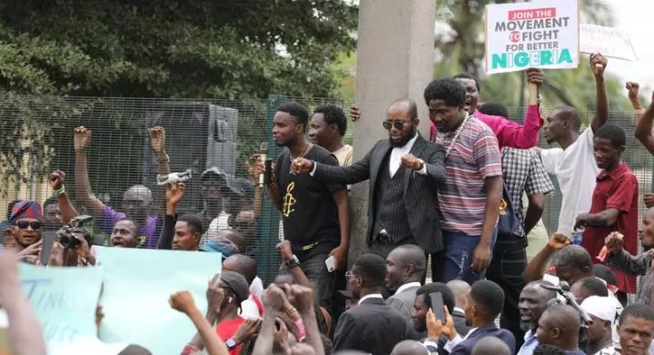 Lagos protesters leave venue in anger as disagreement breaks out among organisers [X:@IzuIgwegbe]