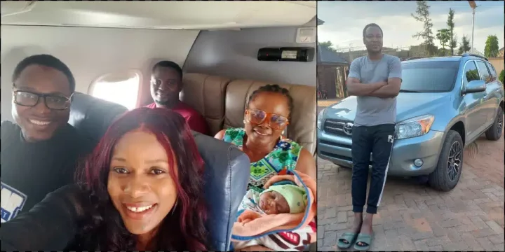 Man appreciates mother-in-law with new car after completing 'omugwo'