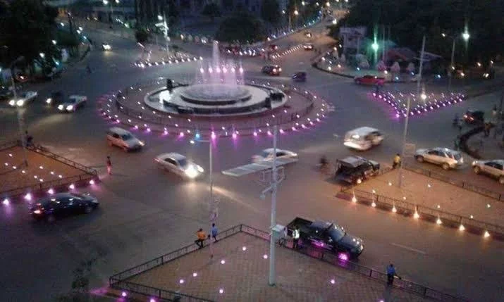 This is somewhere in Abakaliki, the capital of Ebonyi State in Igboland, at night-the hidden treasure city of Igboland.