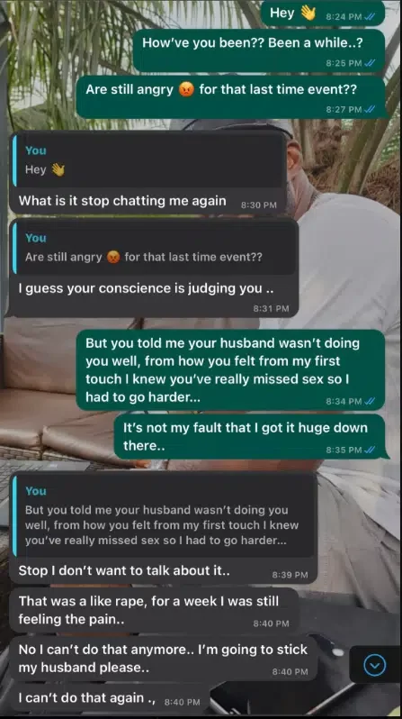 'I only pity her husband' - Young man leaks chat with married woman; chat shocks many