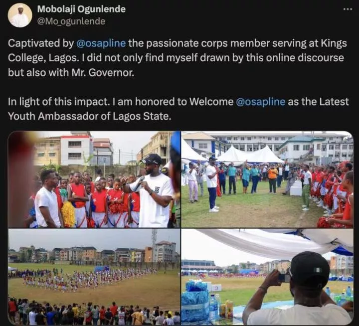 Corper mocked for passionate dance becomes Lagos State Youth Ambassador