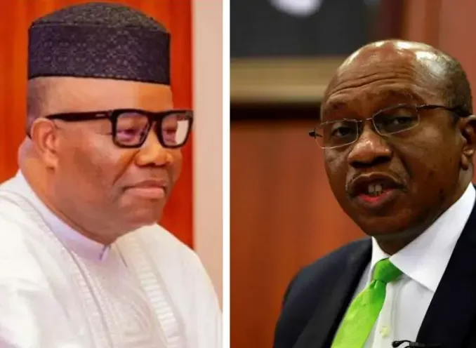 Breaking: Emefiele demands apology, N25bn from Akpabio over alleged defamation