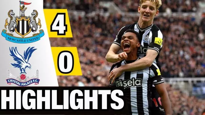 Newcastle United 4 - 0 Crystal Palace (Oct-21-2023) Premier League Highlights