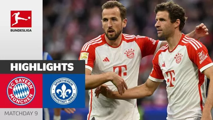 Bayern Munich 8 - 0 Darmstadt (Oct-28-2023) Bundesliga Highlights
