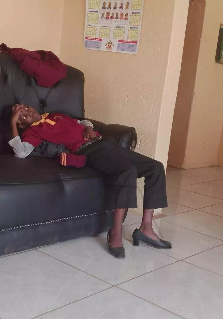 Young boy refuses to go to school after grandma bought him new shoes