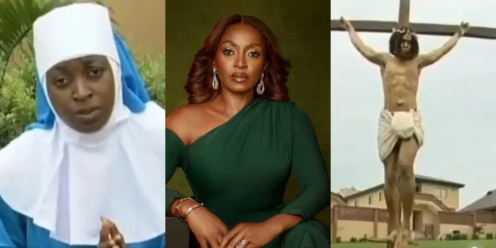 Fans react to old video of Kate Henshaw being chased by Jesus in 2004 Movie surfaces online