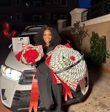 Heartwarming moment man romantically surprises wife with dream car