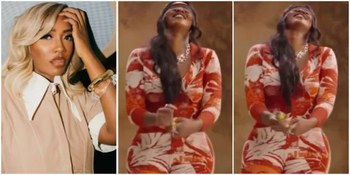 Video of Tiwa Savage caressing 'banana' causes serious buzz online