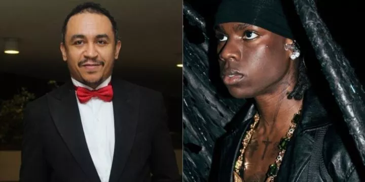 Daddy Freeze reacts to Rema's generous N105M to church