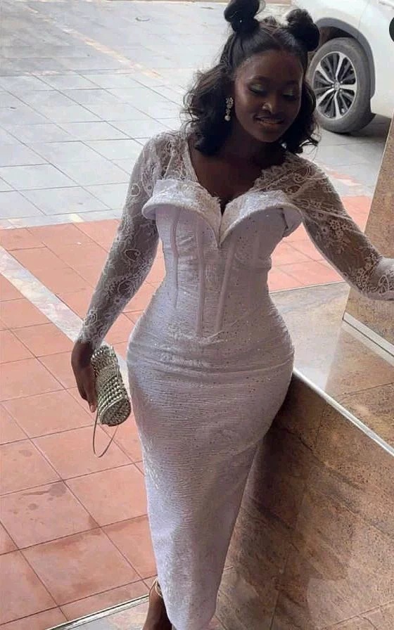 20 Beautiful White Lace Gowns For Stylish Ladies To Try Out