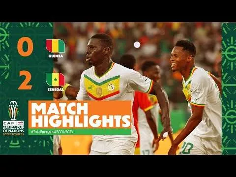 Guinea 0 - 2 Senegal (Jan-23-2024) Africa Cup of Nations 2023 Highlights