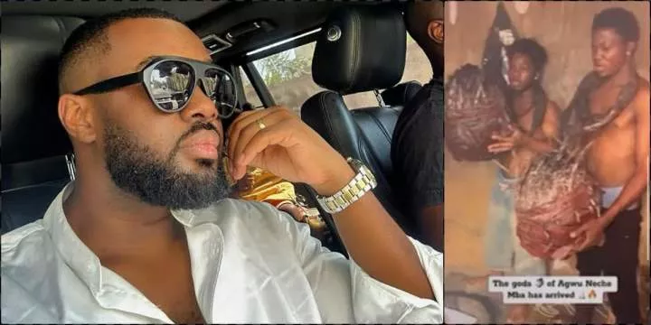 "Fastest way to destroy your life" - Williams Uchemba addresses viral video of Yahoo boys in shrine