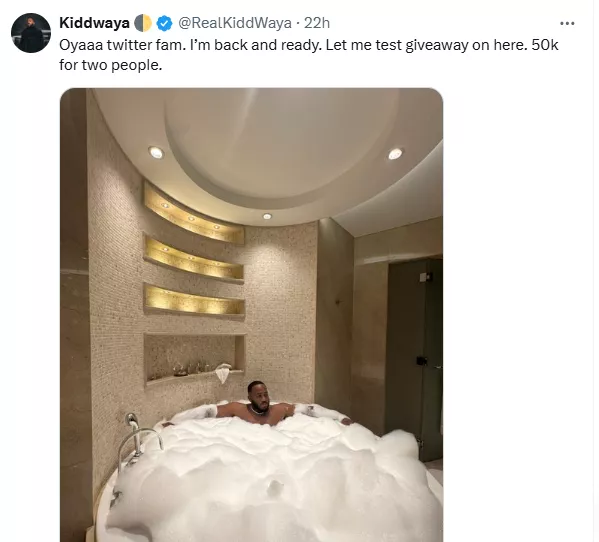 Netizens heavily blast Kiddwaya as he does N50K giveaway for only 2 people