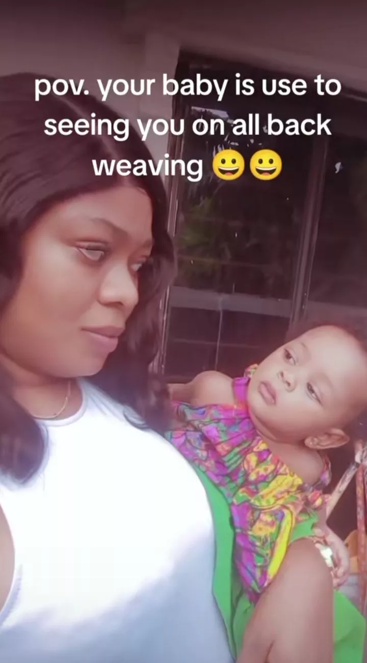 Mom shares daughter's expression to seeing her in wig for the first time