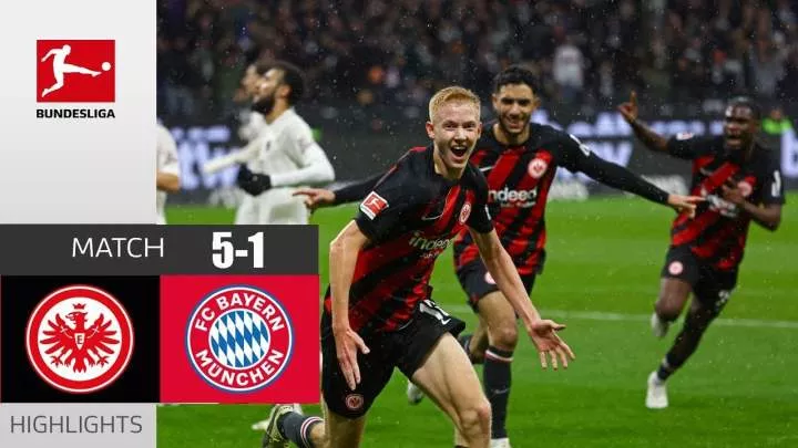 Eintracht Frankfurt 5 -  1 Bayern Munich (Dec-09-2023) Bundesliga Highlights