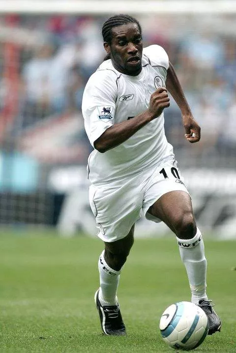 Jay Jay Okocha on the move during his time at Bolton.