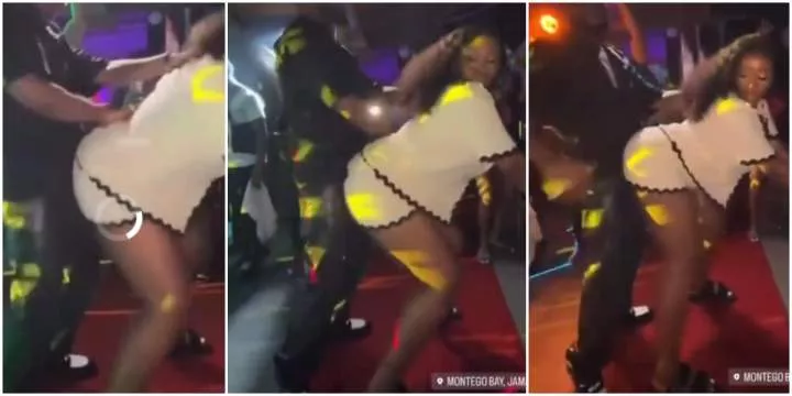 Video of Chioma twerking on Davido at her birthday in Jamaica causes buzz online