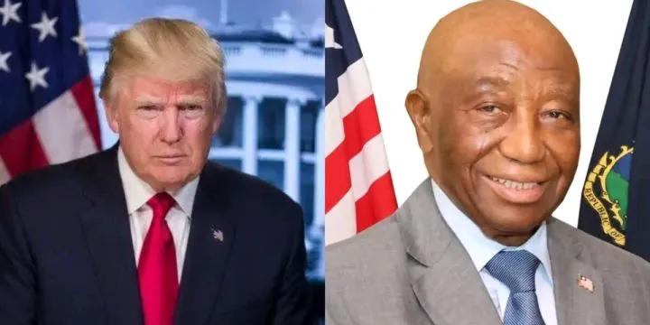 "You were educated where? "- Donald Trump queries Joseph Boakai about his English accent "You were educated where? "- Donald Trump queries Joseph Boakai about his English accent