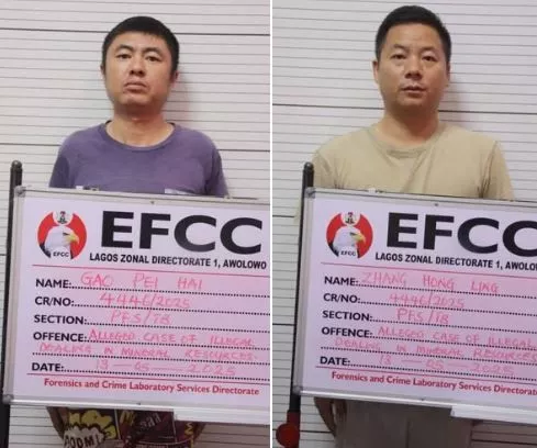 EFCC Docks Two Chinese For Alleged Illegal Mining In Lagos