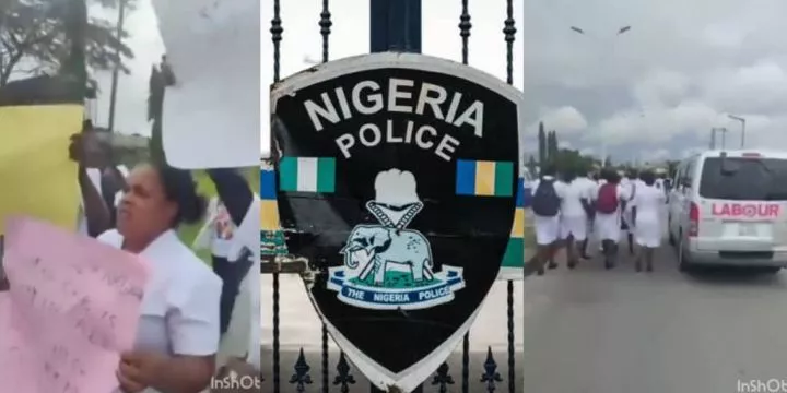 UNICAL nursing students protest as police arrest 3 nurses for allegedly stealing deceased patient's sim UNICAL nursing students protest as police arrest 3 nurses for allegedly stealing deceased patient's sim