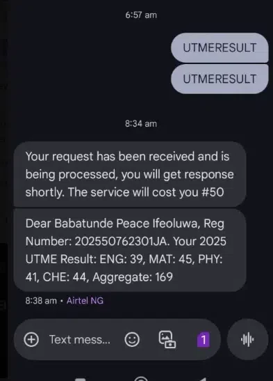 Lady calls out JAMB after her brother scored 169