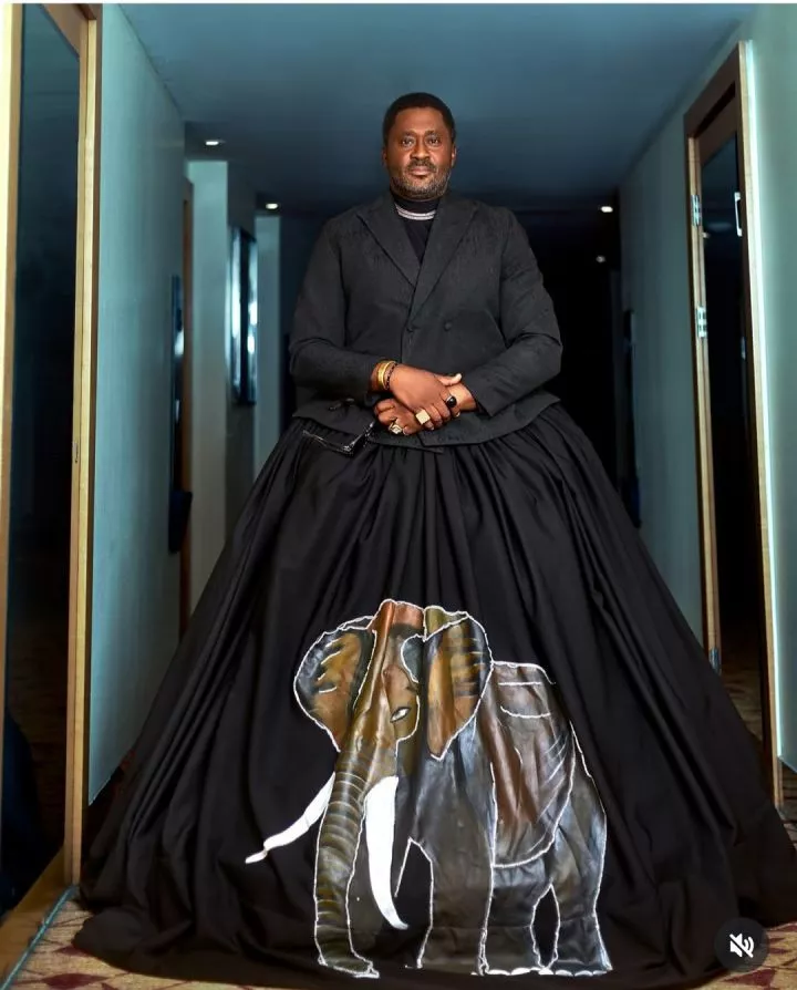 Veteran Actor, Desmond Elliot's Stunning Outfit to the AMVCAs (Photos)