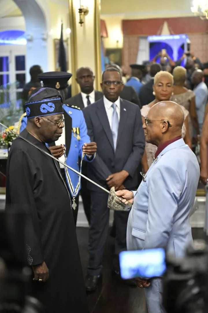 President Tinubu bags Knight Commander title in Saint Lucia (photos)
