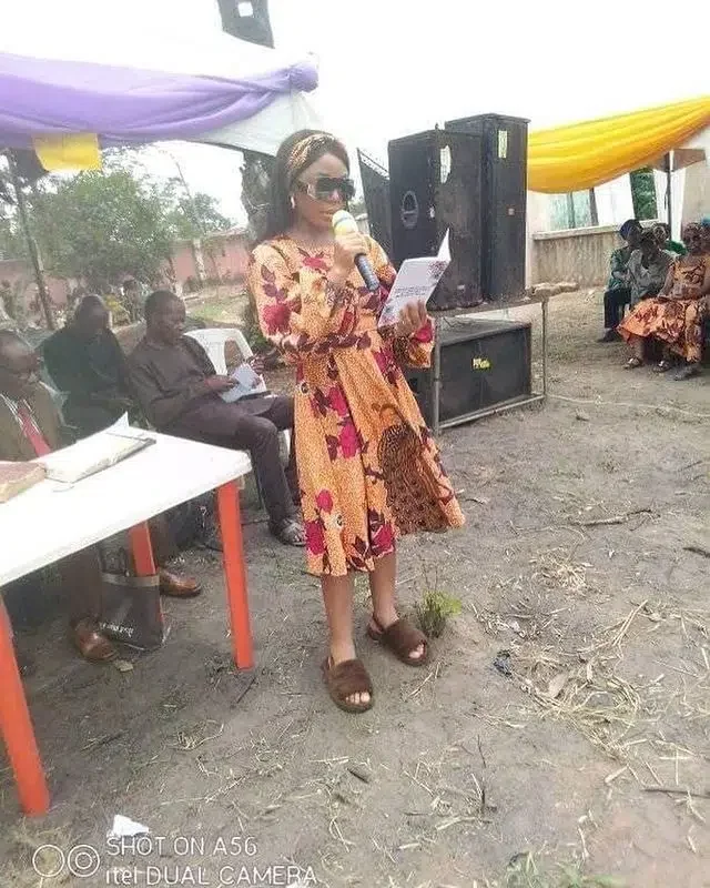 'With all the wealth she flaunts online' - Reactions trail leaked photos of Ifu Ennada father's burial