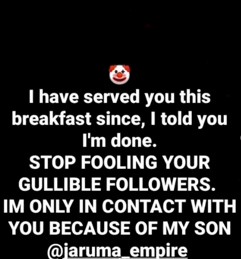 'Stop using me to sell your fake products, I've served you breakfast' - Jaruma's ex-husband drags her