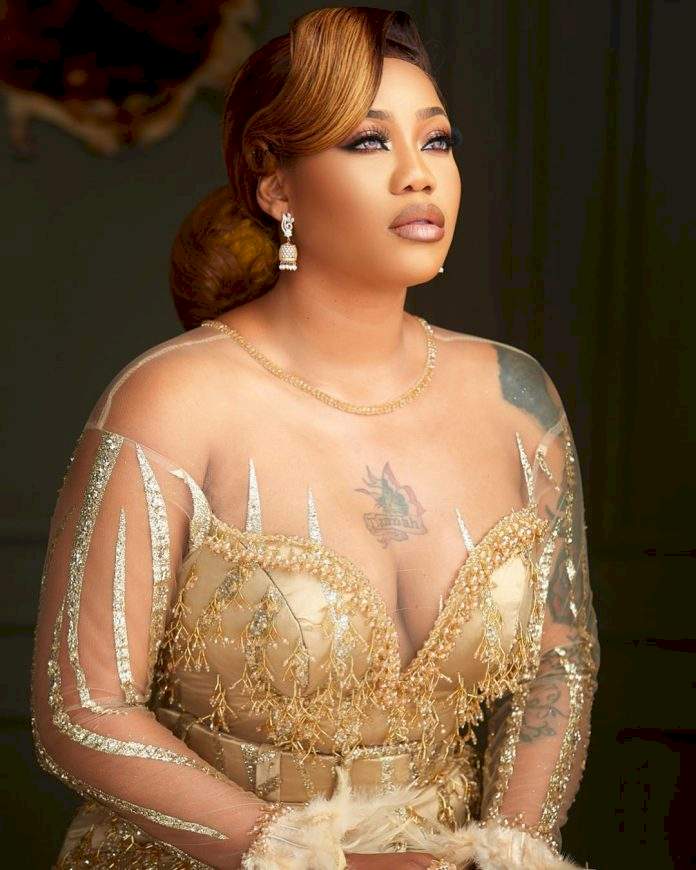 'If my husband messes up, I'll still marry another person. Is it your womb?' - Toyin Lawani claps back at those criticizing her for having three kids with three different men (Video)