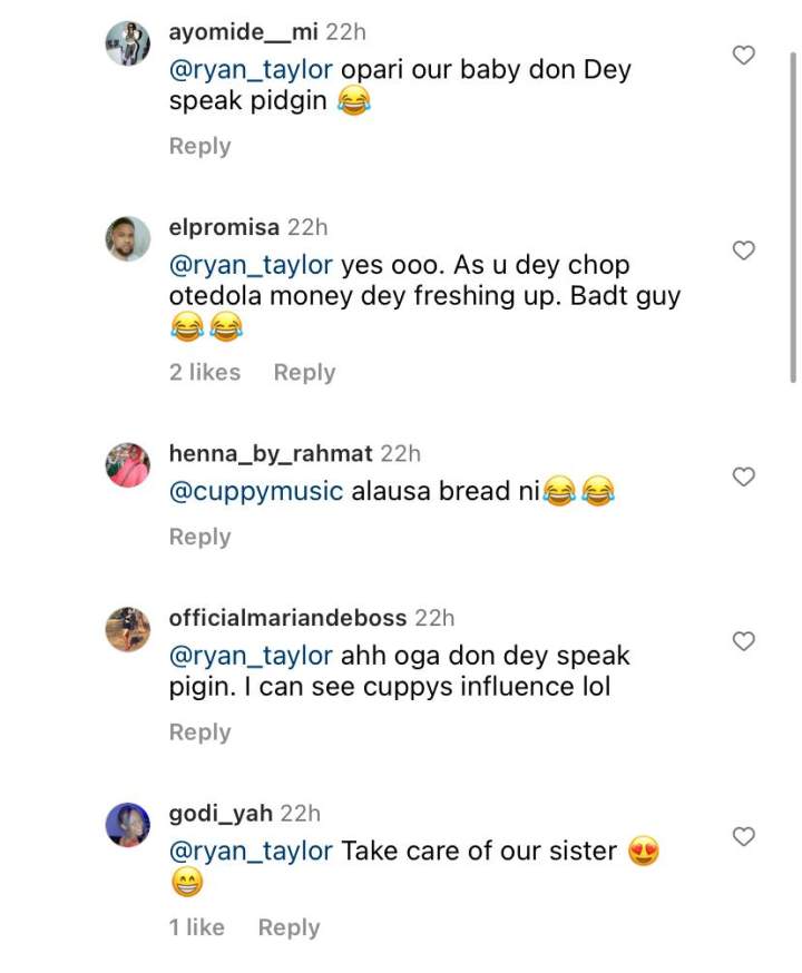 'God don butter my bread' - DJ Cuppy's fiancé, Ryan Taylor gushes over her; she reacts
