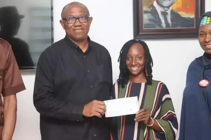 Peter Obi fulfills pledge to assist lady who couldn't afford N75K to buy oven for her business