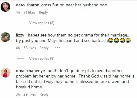 'No near her husband o' - Judy Austin under fire over message to Nkiru Sylvanus following her wedding