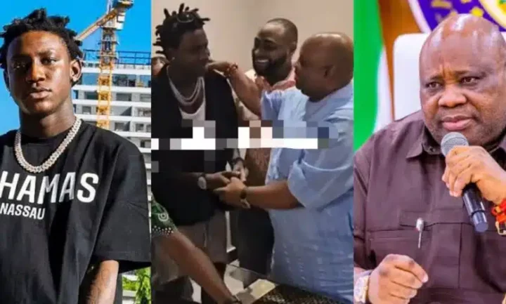 Davido introduces Shallipopi to Osun Governor, Ademola Adeleke (Video)