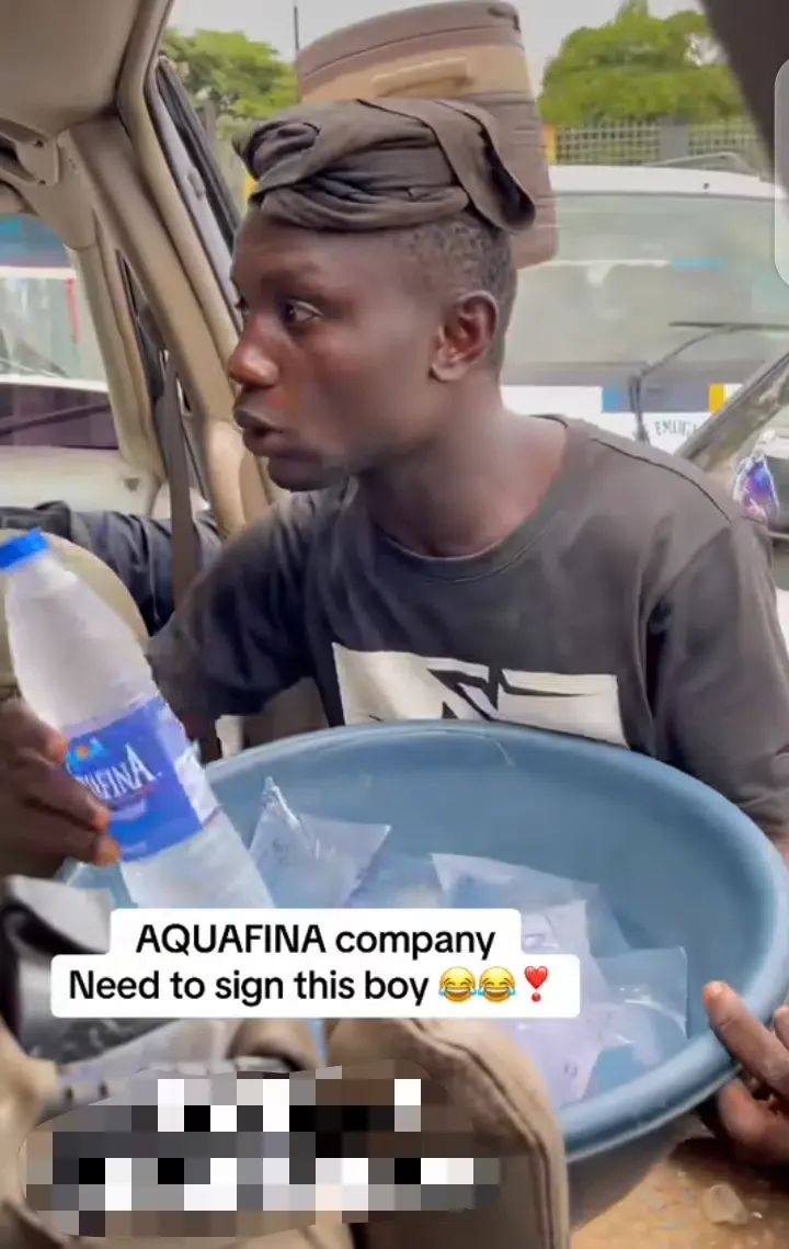 'It helps to protect spinal cord' - Young boy hawks Aquafina water like a professional, calls himself Dr. H2O (Video)