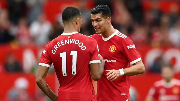 Mason Greenwood and Cristiano Ronaldo played together at Manchester United in 2021 - Image Credit: GOAL