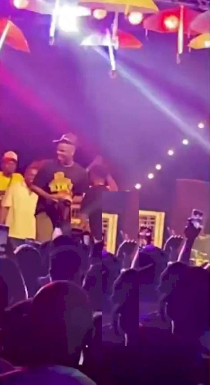 'Because of N500' - Bad Boy Timz lashes out as angry fan stones him for not spraying money to his side (Video)