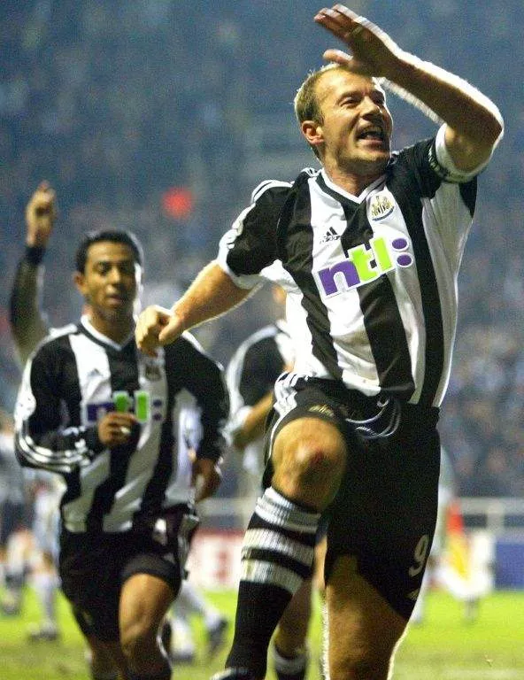 Alan Shearer scored Newcastle's last goal in the UEFA Champions League